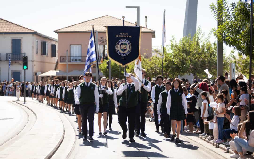 Students participated in the National Oxi Day Parade on 28th October