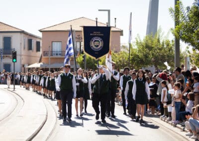 Students participated in the National Oxi Day Parade on 28th October