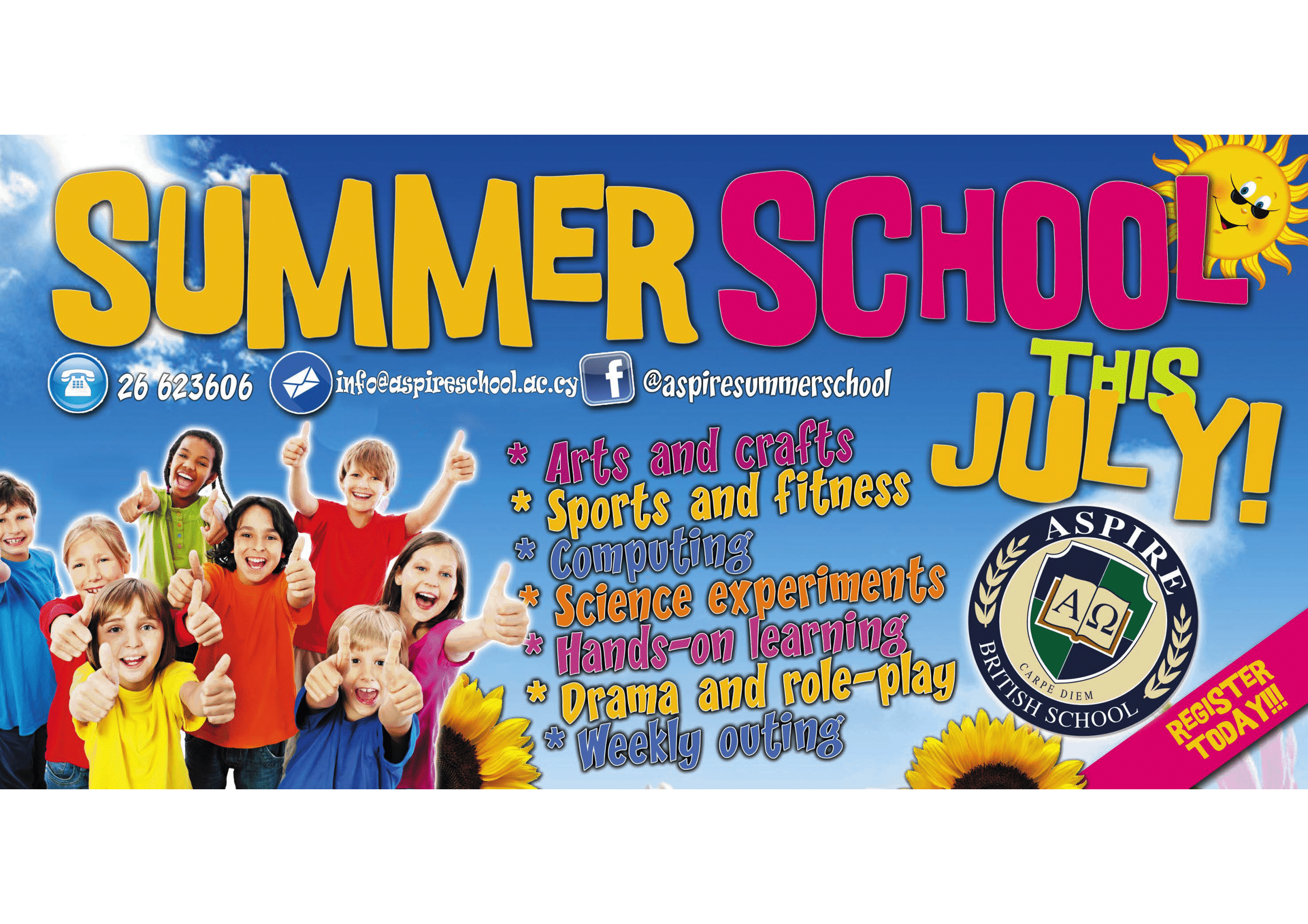 Aspire Private British School Paphos Cyprus - summer school banner 1619295791 1